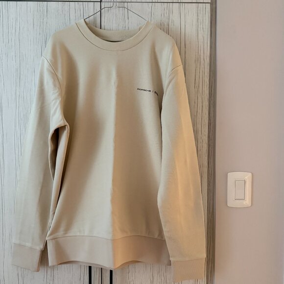 Porsche x Hugo Boss Beige Crewneck Sweatshirt - Picture 2 of 8